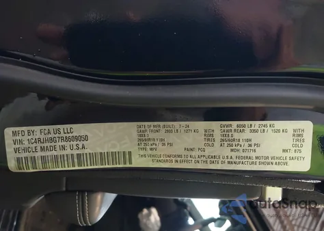 2024 Jeep Grand Cherokee Limited 4X4 из США, поврежденный, VIN 1C4RJHBG7R8609050